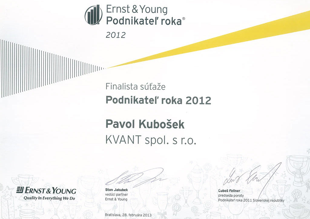 The business of 2012 certificate
