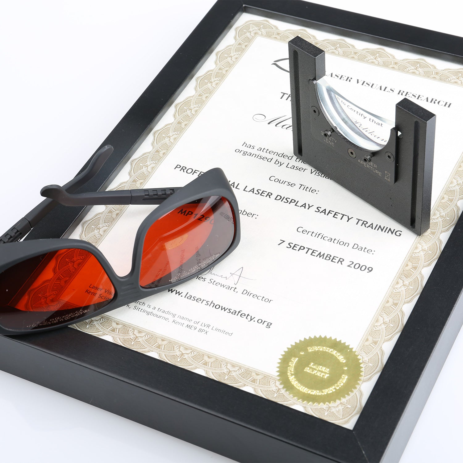 Laser Safety training certificate