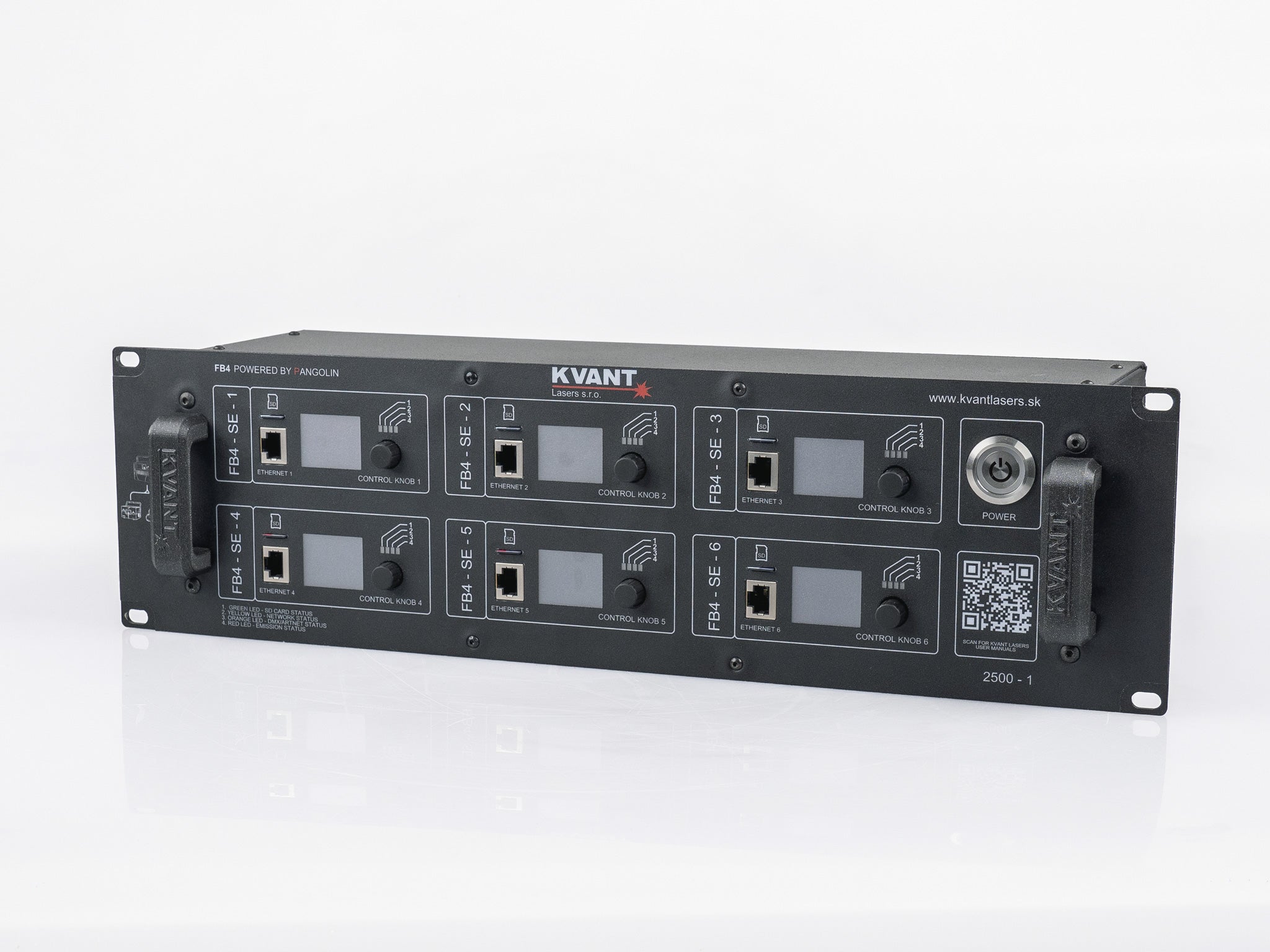 Kvant Lasers - Multichannel laser control interface with six FB4 boards and ILDA, DMX and ArtNet_2