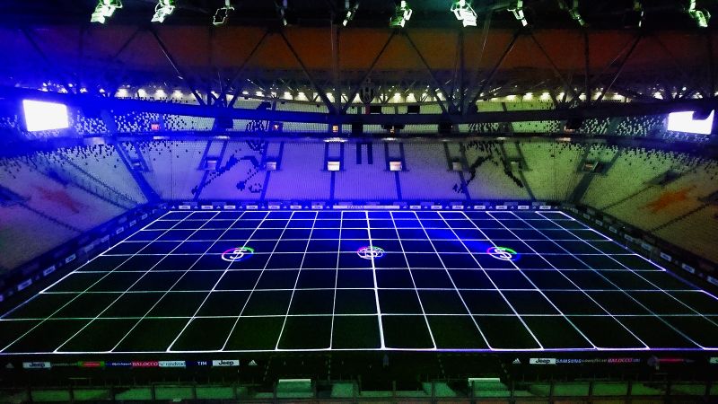 Juventus Stadium laser display