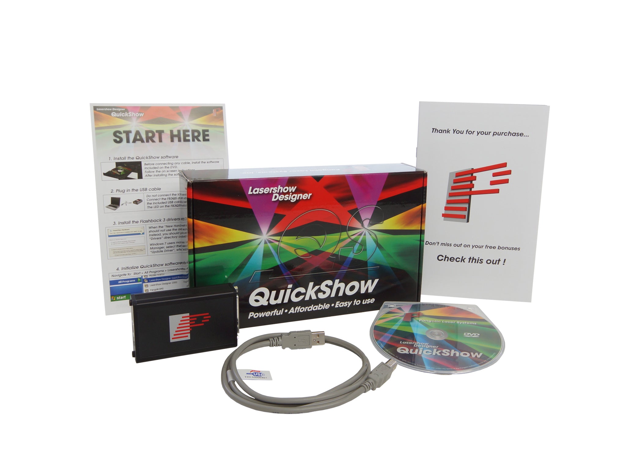 Kvant Lasers - the latest Pangolin FB3QS QuickShow laser control hardware and software_2
